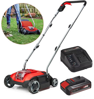 Einhell 18V Cordless Lawn Scarifier Aerator Brushless 28cm GC-SC 18/28 Li +2.5ah