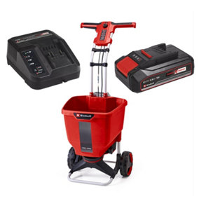 Einhell 18v Cordless Spreader Power X-Change Garden + 2.5AH Charging Kit