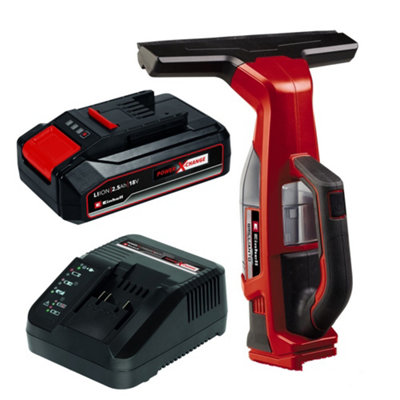 Einhell 18v Cordless Window Cleaner Vacuum Power X-Change + 2.5AH Charging Kit