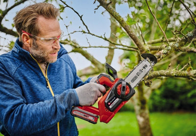 パーマン Einhell 20cm Cordless Top Handle Chainsaw 18V Power X-Change