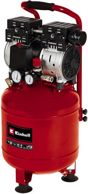 Einhell 24 Litre 8 Bar Silent Oil Free Air Compressor TE-AC 24 Silent | DIY  at B&Q