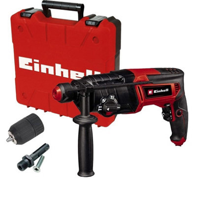 Einhell 240v SDS Plus 4 Mode Rotary Hammer Drill + Keyless Chuck + Adapter