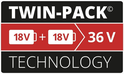 Einhell 2x 4.0Ah Battery And Twin Charger Starter Kit Power X-Change - Compatible With All Power X-Change Products