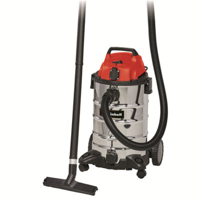 Einhell 30 Litre Stainless Steel Wet & Dry Vac with Power Take Off (electric)