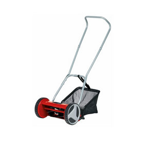 Einhell 30cm Manual Lawnmower Cylinder Hand Mower With 16L Grass Box Silent 13-37mm Cutting Height - GC-HM 300
