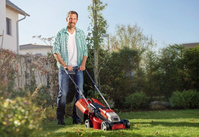 Einhell 30cm Power X-Change Cordless Lawnmower 18V Rotary With Battery And Charger 25L Grass Box BRUSHLESS - GE-CM 18/30 Li Kit