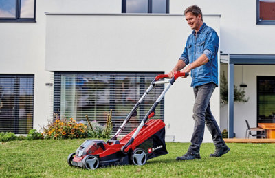 Einhell 33.5cm Power X-Change Cordless Lawnmower Rotary With 30L Grass Box 36V GE-CM 36/34-1 Li-Solo - BODY ONLY