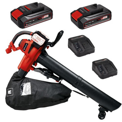 Einhell 3433630 36v Cordless Leaf Blower Vacuum PXC + X2 2.5AH Battery Kit