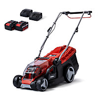 Einhell 36cm Power X-Change Cordless Lawnmower 36V Rotary With Batteries And Charger 40L Grass Box BRUSHLESS - GE-CM 36/36 Li Kit