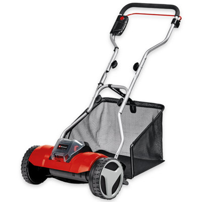 Einhell 38cm Power X-Change Cordless Lawnmower 18V Cylinder With 45 Litre Grass Box - GE-HM 18/38 Li Solo - BODY ONLY