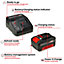 Einhell 4.0Ah Battery And Charger Power X-Change Starter Kit 18V - Compatible With All Power X-Change Products