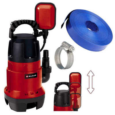 Einhell 4170682 GC-DP Dirty Water Pump Rain Barrel Pond Butt 780W 10m Hose &Clip