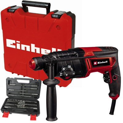 Einhell 4257980 TC-RH 800 4F 2.6J Impact Rotary Hammer 800W 240V + 12PC Set