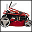 Einhell 46cm Petrol Lawnmower 1900W Self-Propelled Rotary 4-Stroke Engine Electric Start And 70L Grass Box - GC-PM 46/2 S HW-E