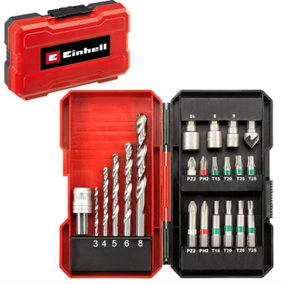 Einhell 49108806 22 Piece HSS Drill and Screwdriver Bit Set