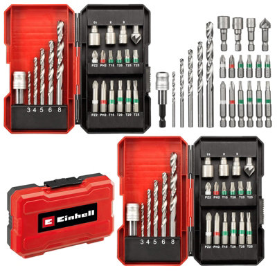 Einhell 49108806 22 Piece HSS Drill and Screwdriver Bit Set