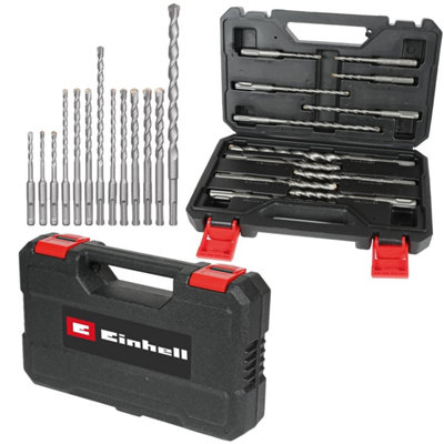 Einhell 49240281 Drill Bit Set w/ Case for SDS Plus Drills Rotary Hammer 12pc