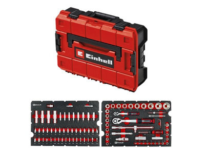 Einhell 49370514 E-Case Workshop Tool Case, 92 Piece EINECWORKSET