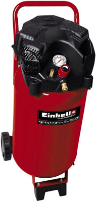 Einhell Air Compressor - 50 Litre Capacity - High Pressure 10 Bar (145 PSI) - Standing Cylinder Type - 1500W - TC-AC 240/50/10 OF