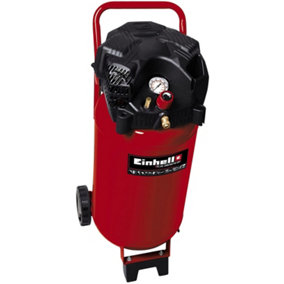 Einhell Air Compressor - 50 Litre Capacity - High Pressure 10 Bar (145 PSI) - Standing Cylinder Type - 1500W - TC-AC 240/50/10 OF