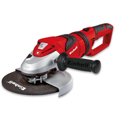 Einhell Angle Grinder - 230mm Width - Powerful 2350W - Anti Vibration Grip With 3 Positions - Swivel Rear Handle - TE-AG 230