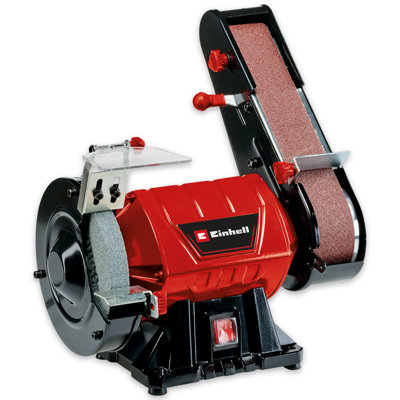 Einhell Belt and Disc Sander - Includes 1x K36 Grinding Wheel And K80 Belt - Powerful 350W - Dual Sander - TC-US 350