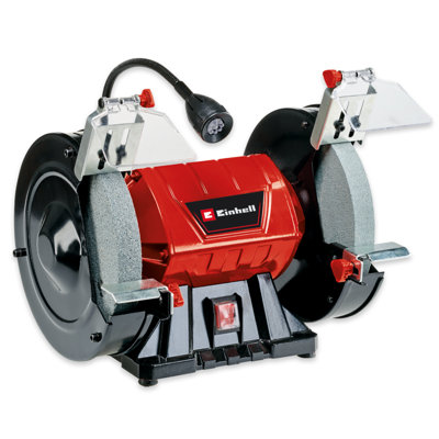 Einhell Bench Grinder - Includes Coarse K36 and Fine K60 Grinding Wheels - Powerful 400W - Vibration Damping Feet - TC-BG 200 L