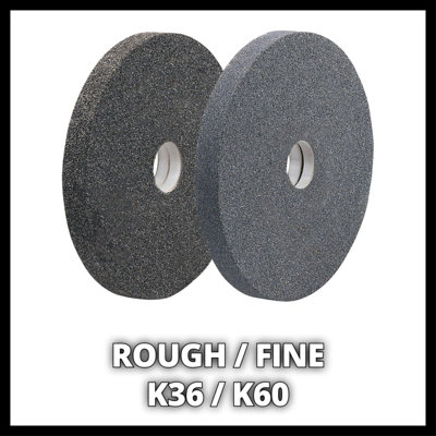 Einhell Bench Grinder Includes Coarse K36 and Fine K60 Grinding Wheels Powerful 400W Vibration Damping Feet TC-BG 200 L