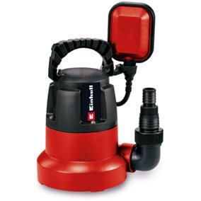 Einhell Clean Water Pump 350W 8000 L/H Submersible Pump Drain Hot Tubs & Pools Down To 1mm - GC-DP 3580 LL