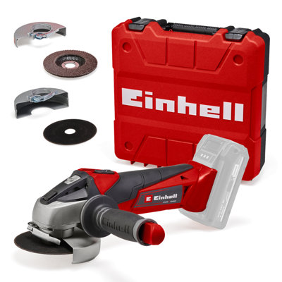 Einhell Cordless Angle Grinder 115mm 18V Includes Cutting Discs Case ...