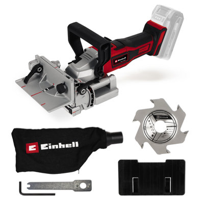 Einhell Cordless Biscuit Jointer 18V With Accessories Power X-Change TE-BJ 18 Li Joiner - Body Only