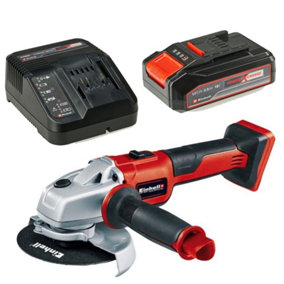 Einhell Cordless Brushless Angle Grinder 115mm Axxio Power 18v+2.5AH Battery Kit