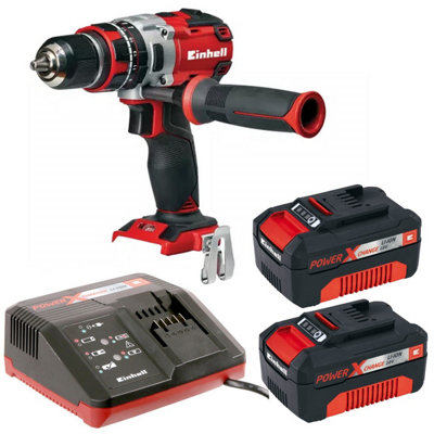 Einhell Cordless Brushless Combi Drill Power X Change 18v TE-CD 18Li-I BL X2 3AH