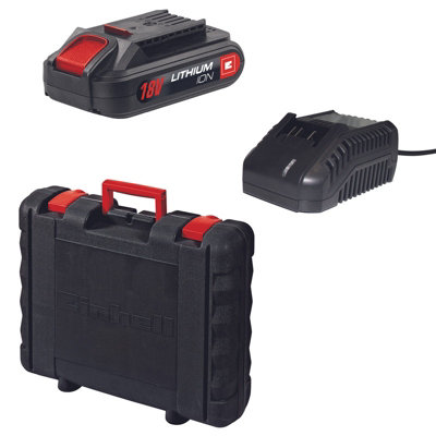 Einhell Cordless Combi Drill 40Nm With 2 Batteries & Carry Case 3 Functions: Drill/Screwdriver/Impact 18V - TC-CD 18-2 Li-i Kit