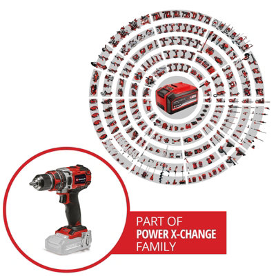 Einhell Cordless Combi Drill 50Nm Brushless 18V Power X-Change TE-CD 18/50 Li-i BL-Solo - Body Only - 9