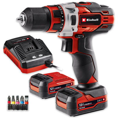 Einhell Cordless Combi Drill Driver 12V 30Nm Torque Includes