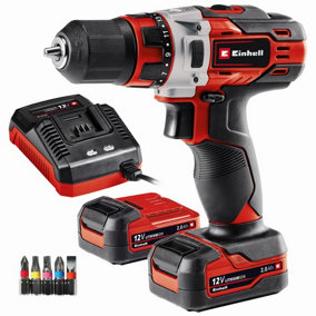 Einhell Cordless Drill Driver 30Nm With 2x 2.0Ah Batteries And Charger - TE-CD 12/1 Kit