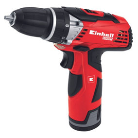 Einhell Cordless Drill - With 2x 12V Batteries, Charger & Carry Case - Powerful 24Nm Torque Adjustable - Perfect DIY - TE-CD 12 Li