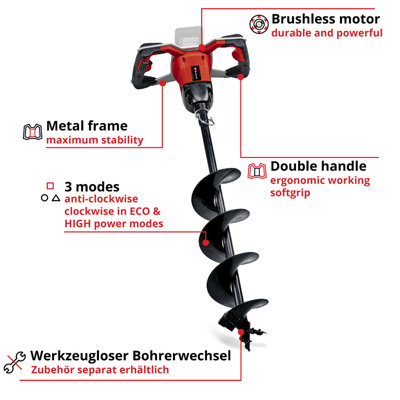 Einhell Cordless Earth Auger 18V Brushless Power X-Change Digger GE-EA 18/150 Li BL Solo - Body Only