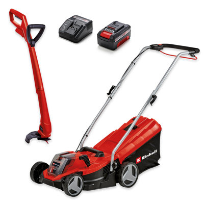 Einhell Power X-Change 18V Cordless Strimmer - 24cm Cutting Width, Cordless Grass Trimmer and Lawn Edger, Includes 20 x Blades - GE-CT 18 Li Solo Lawn Trimmer (Battery Not Included) main image 0