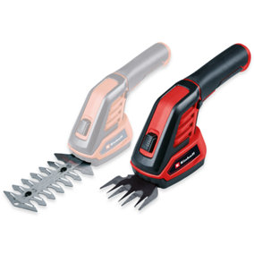 Einhell Cordless Grass and Bush Shear - 2 Quick-Change Blades for Grass and Hedges - Rechargable - GC-CG 3,6/70 Li WT