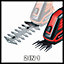 Einhell Cordless Grass and Bush Shear 3.6V 2 Quick-Change Blades for Grass and Hedges Rechargable GC-CG 3,6/70 Li WT