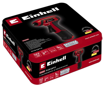 Einhell Cordless Hot Glue Gun With Charger Up To 160C Includes 4 ...