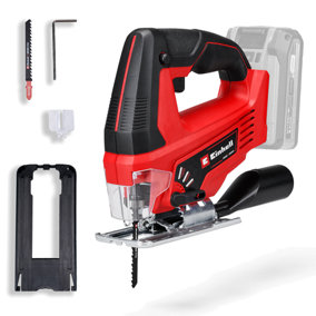 Einhell Cordless Jigsaw 70mm 18V Power X-Change Cutting Depth Tool-Free Blade Change TC-JS 18 Li-Solo - Body Only