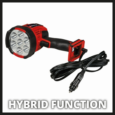 Einhell Cordless LED Torch 18V 2500 Lumens Power X-Change Handheld Lamp Hybrid TE-CL 18/2500 Li AC - Body Only