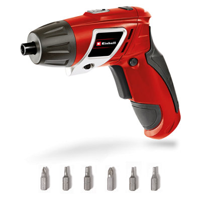 Einhell Cordless Mini Electric Screwdriver Rechargeable With 6 Piece Bit Set TC-SD 3,6 Li Mini Driver With Swivel