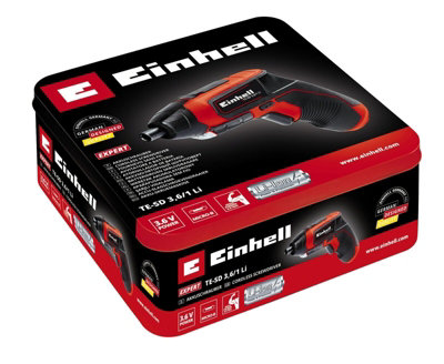 Einhell Cordless Mini Screwdriver With 10 Piece Bit Set Lightweight ...