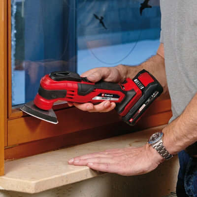 Einhell Cordless Multi Tool 18V With 15 Piece Accessory Kit PXC VARRITO Oscillating Tool Multi-Use Cutting Sanding - Body Only