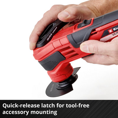 Einhell Cordless Multi Tool 18V With 15 Piece Accessory Kit PXC VARRITO Oscillating Tool Multi-Use Cutting Sanding - Body Only