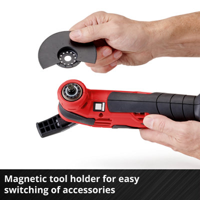 Einhell Cordless Multi Tool 18V With 15 Piece Accessory Kit PXC VARRITO Oscillating Tool Multi-Use Cutting Sanding - Body Only